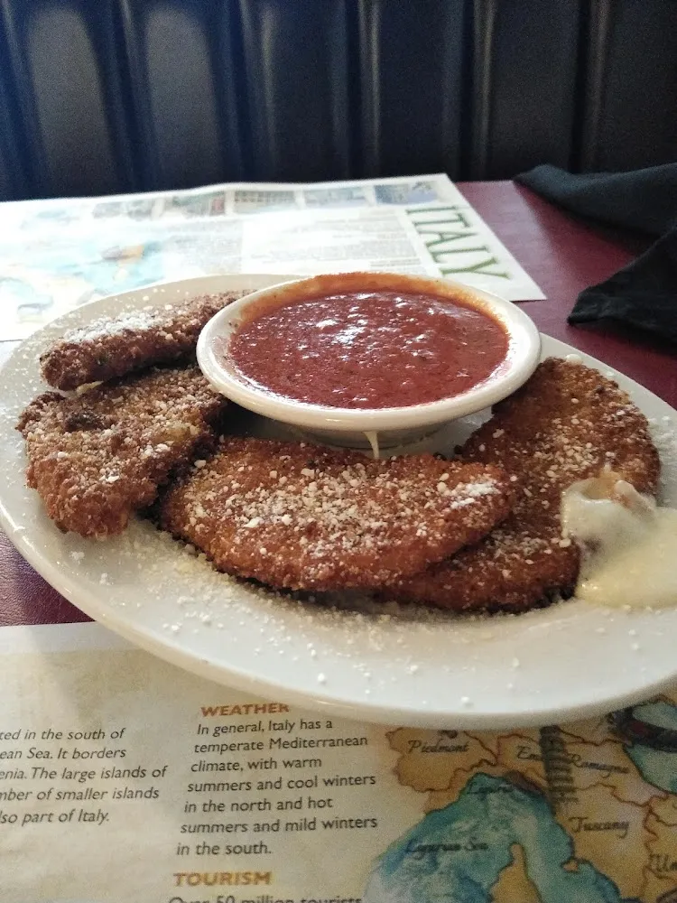 Fried Mozzarella Cheese and Marinara Sauce